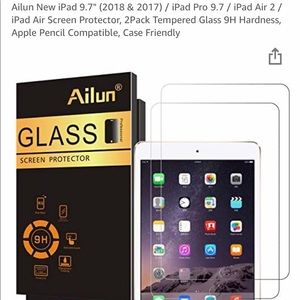 Ailun 2pk Glass Screen Protector for IPad 9.7”